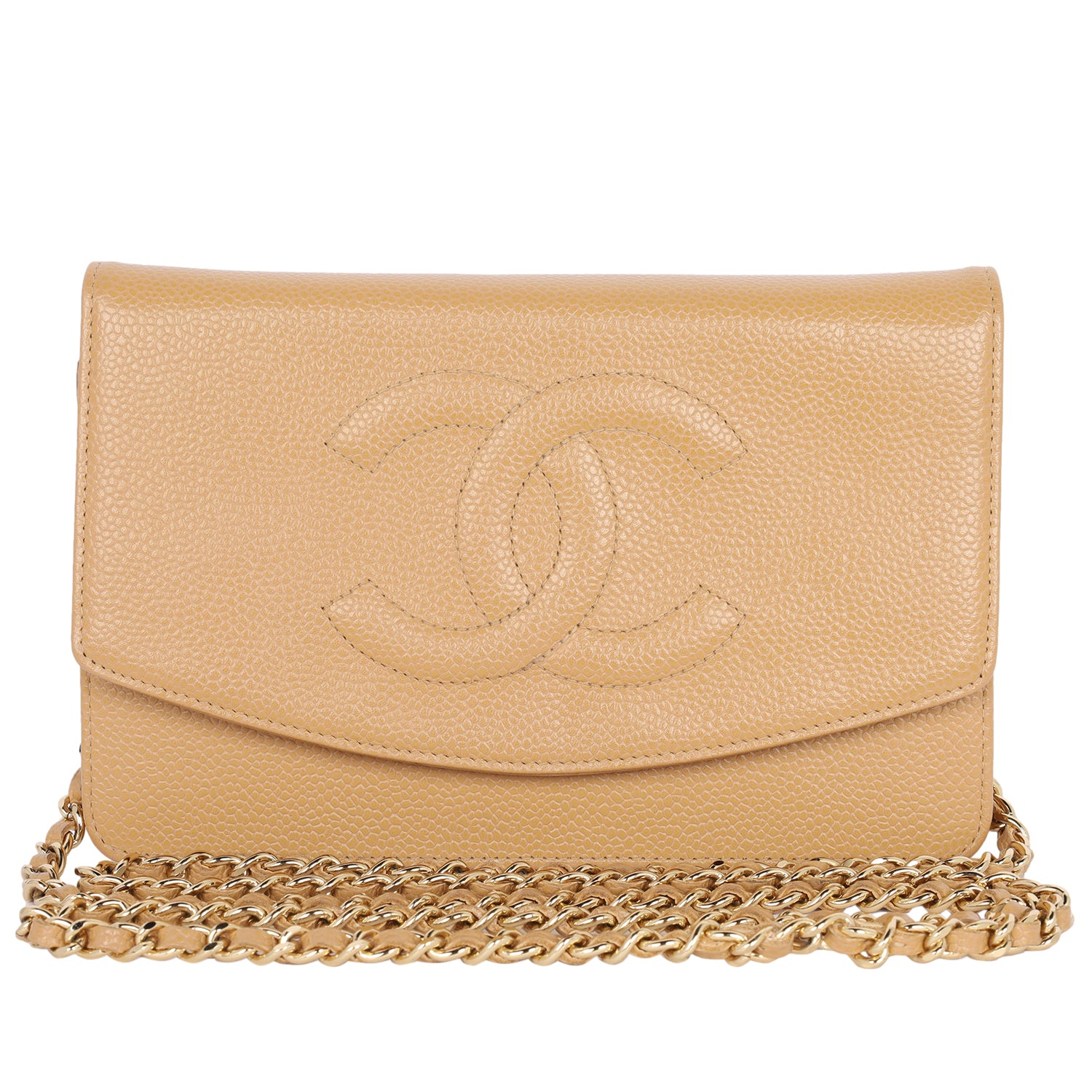 Chanel Matelasse Le Boy Caviar Leather newest Wallet on Chain