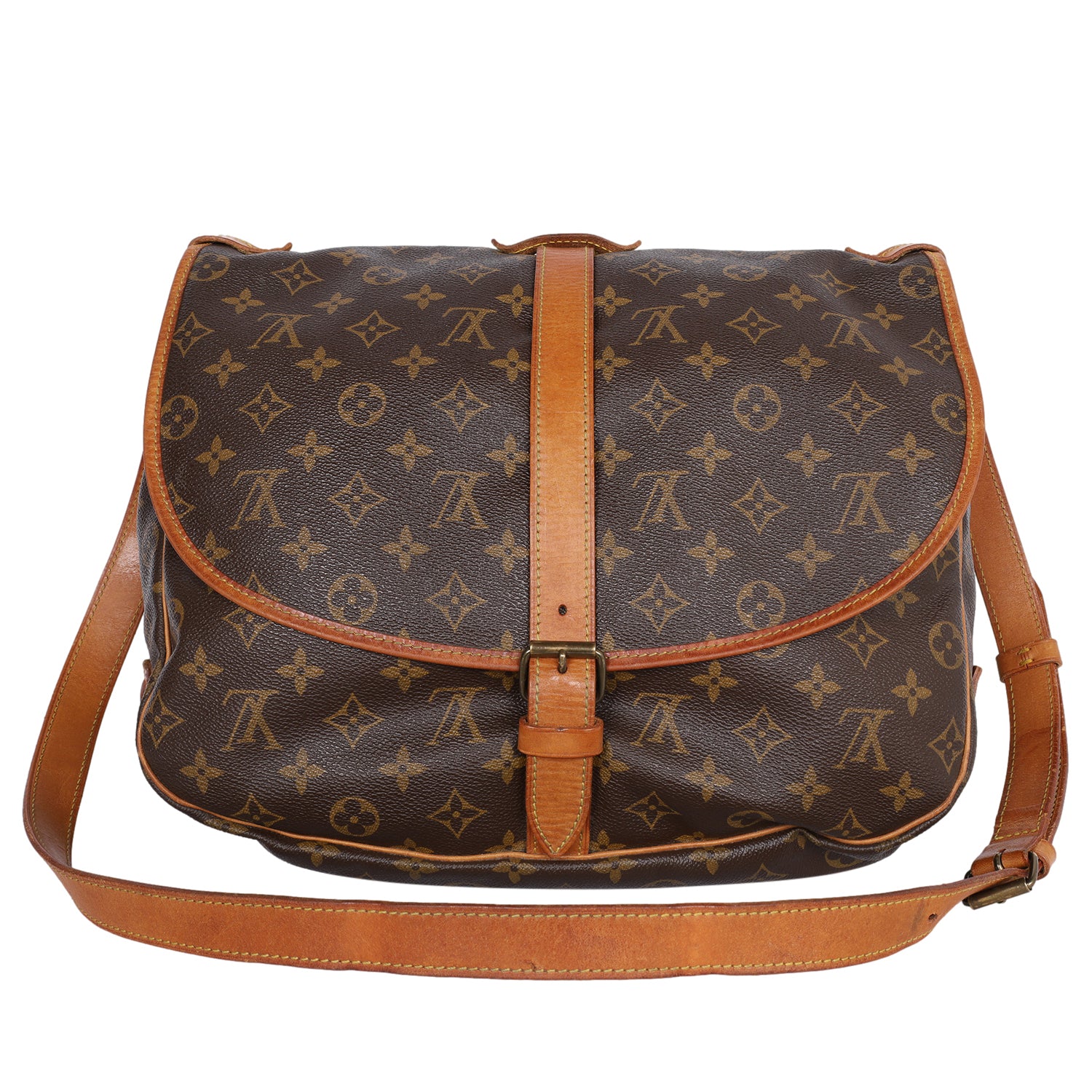 Saumur 35, Used & Preloved Louis Vuitton Messenger Bag