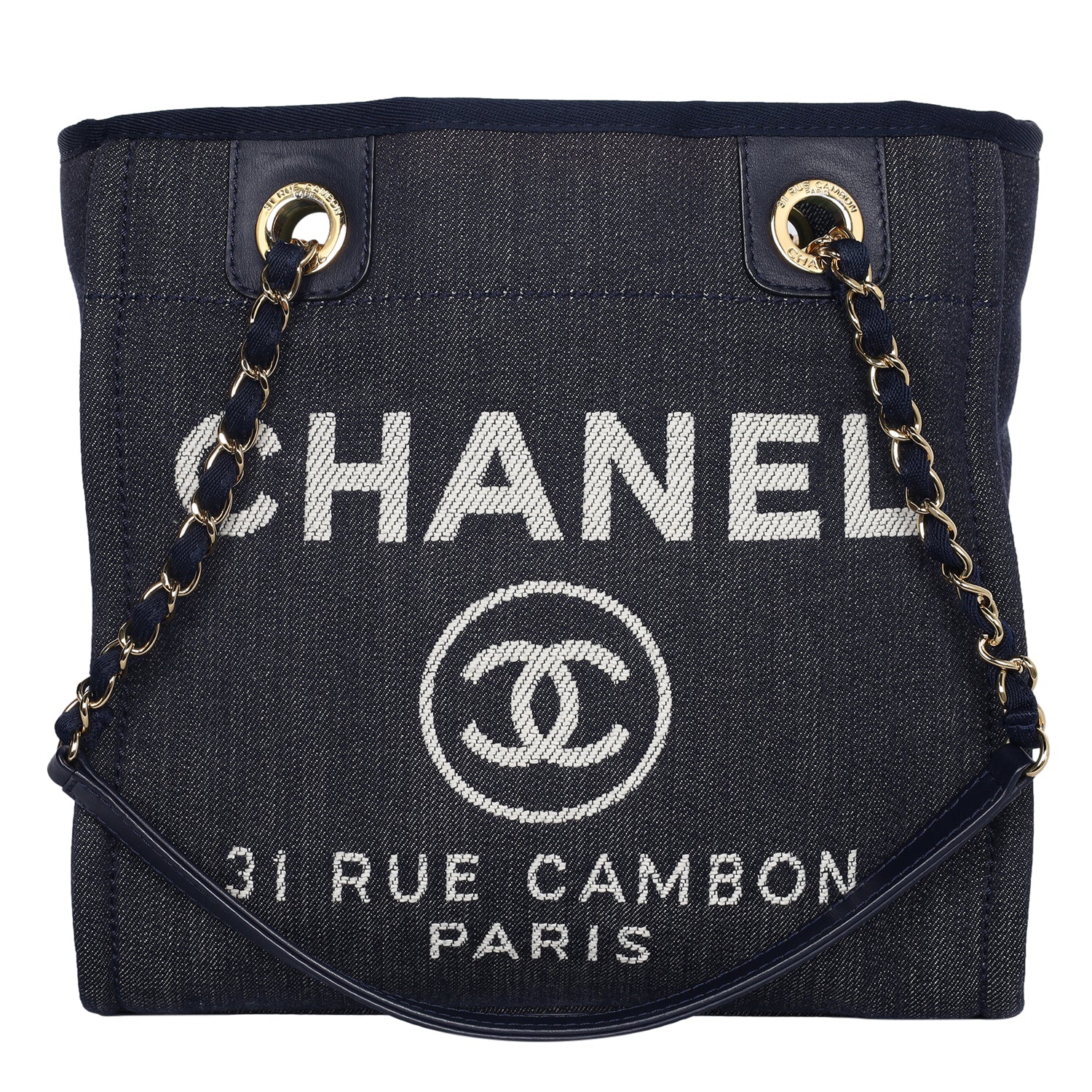 Chanel Deauville Medium Tweed Beige Tote - BrandConscious Authentics