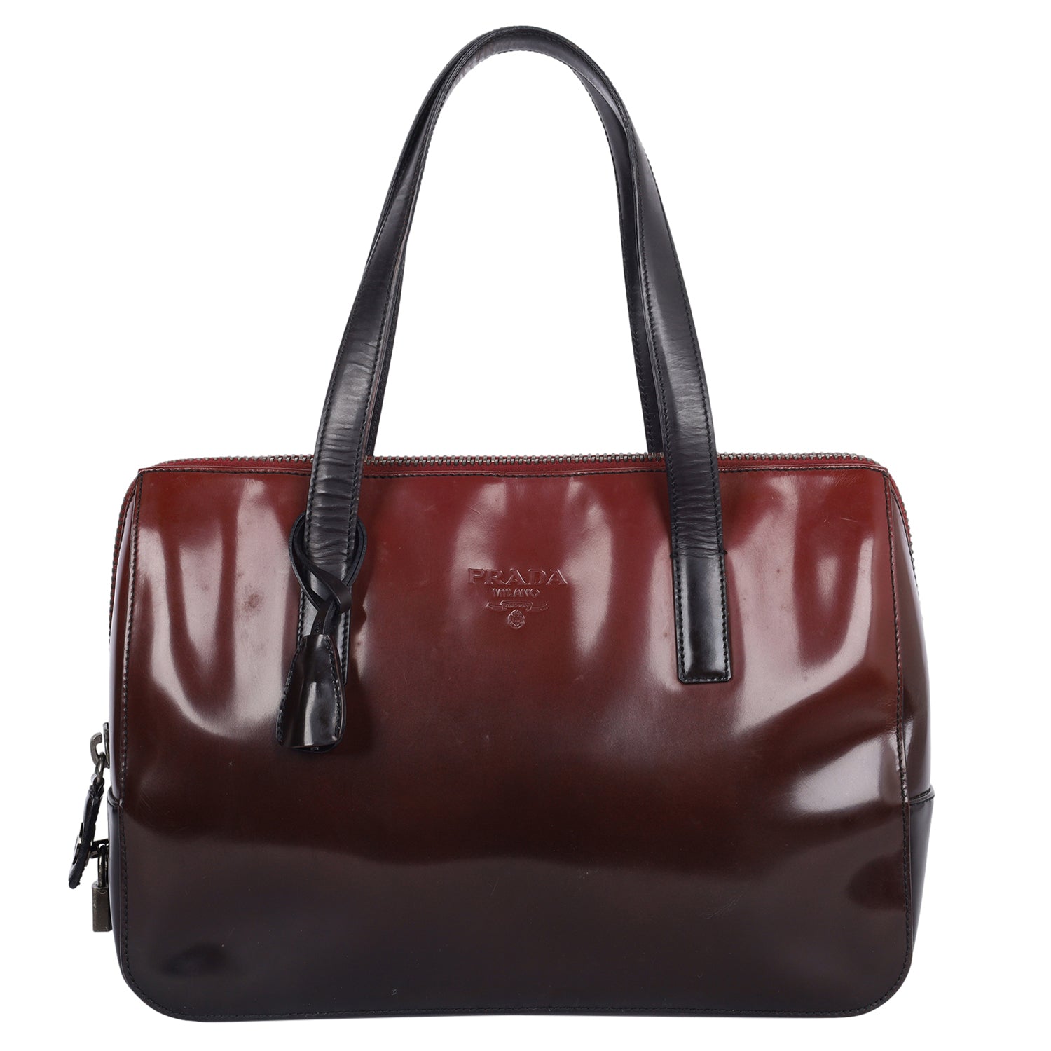 Patent Leather Handbag Satchel (Authentic Pre-Owned) – The Lady Bag