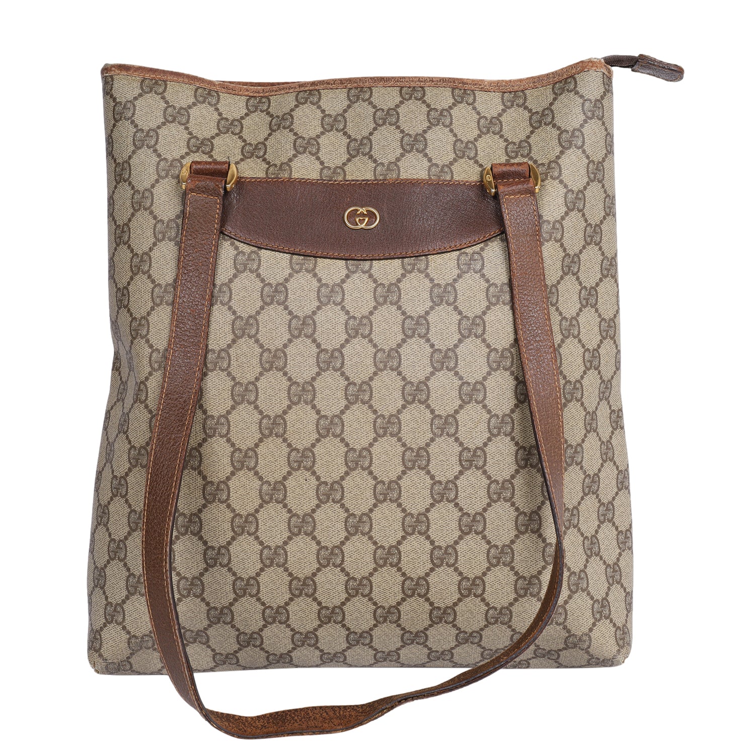 Boston bag in brown supreme canvas Gucci - Second Hand / Used