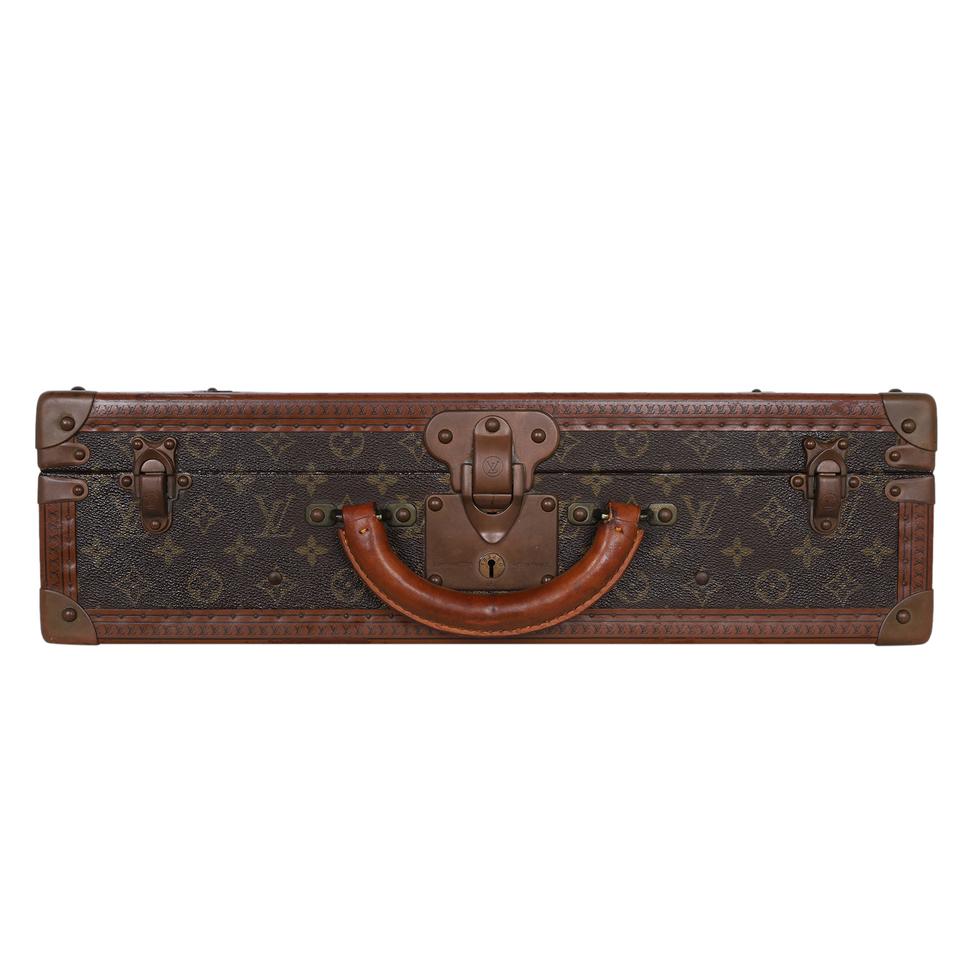 A BISTEN SUITCASE AND AN ALZER SUITCASE IN MONOGRAM CANVAS