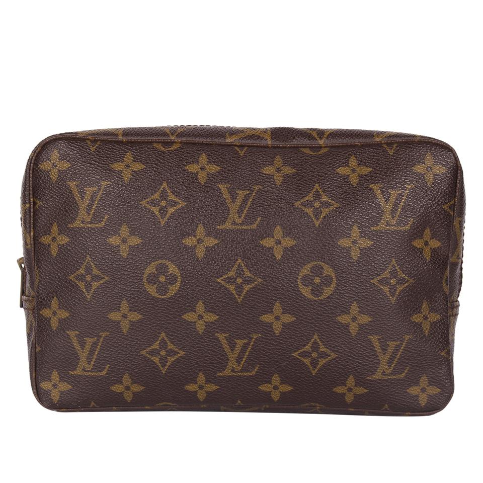 LOUIS VUITTON Authentic Pre Owned Cosmetic bag Trousse Demi 📌Ronde gm  clutch LV 📌Restored interior 📌Complimentary matching Leather Straps  📌Good, By Sexy Little Vintage