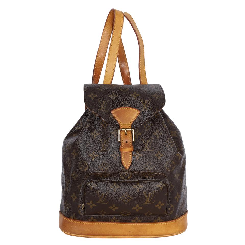 Louis Vuitton V Tote Monogram Canvas and Leather MM Black, Brown AUTHENTIC