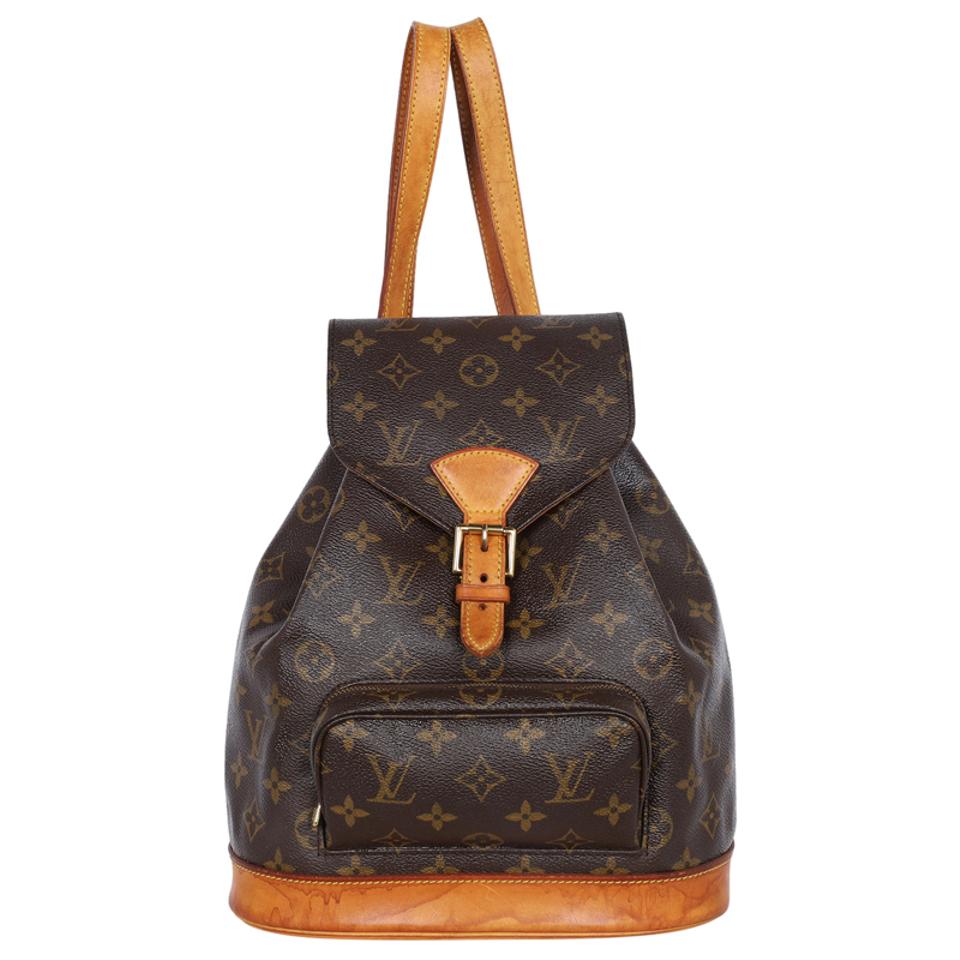 Black Monogram Canvas Montsouris BB Backpack - Leather Backpack for Women