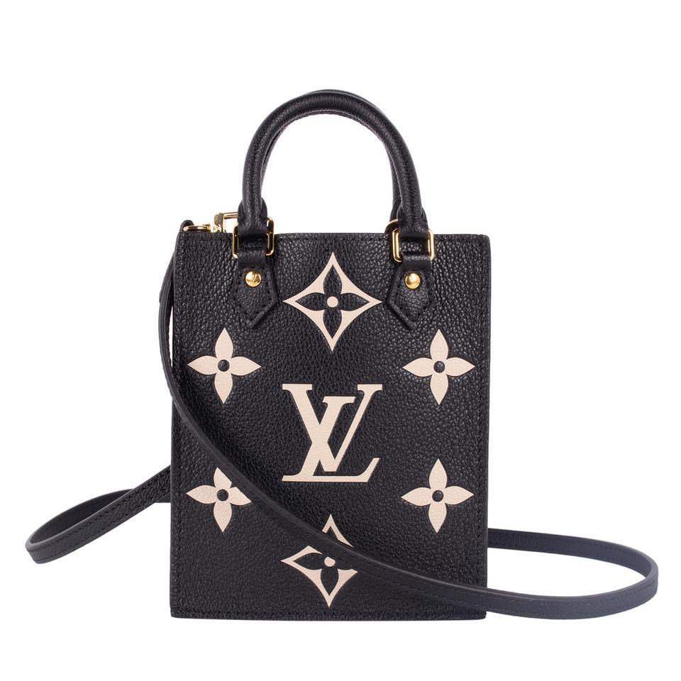 Authentic Louis Vuitton Black Monogram Empreinte Leather Petit Sac Pla –  Paris Station Shop