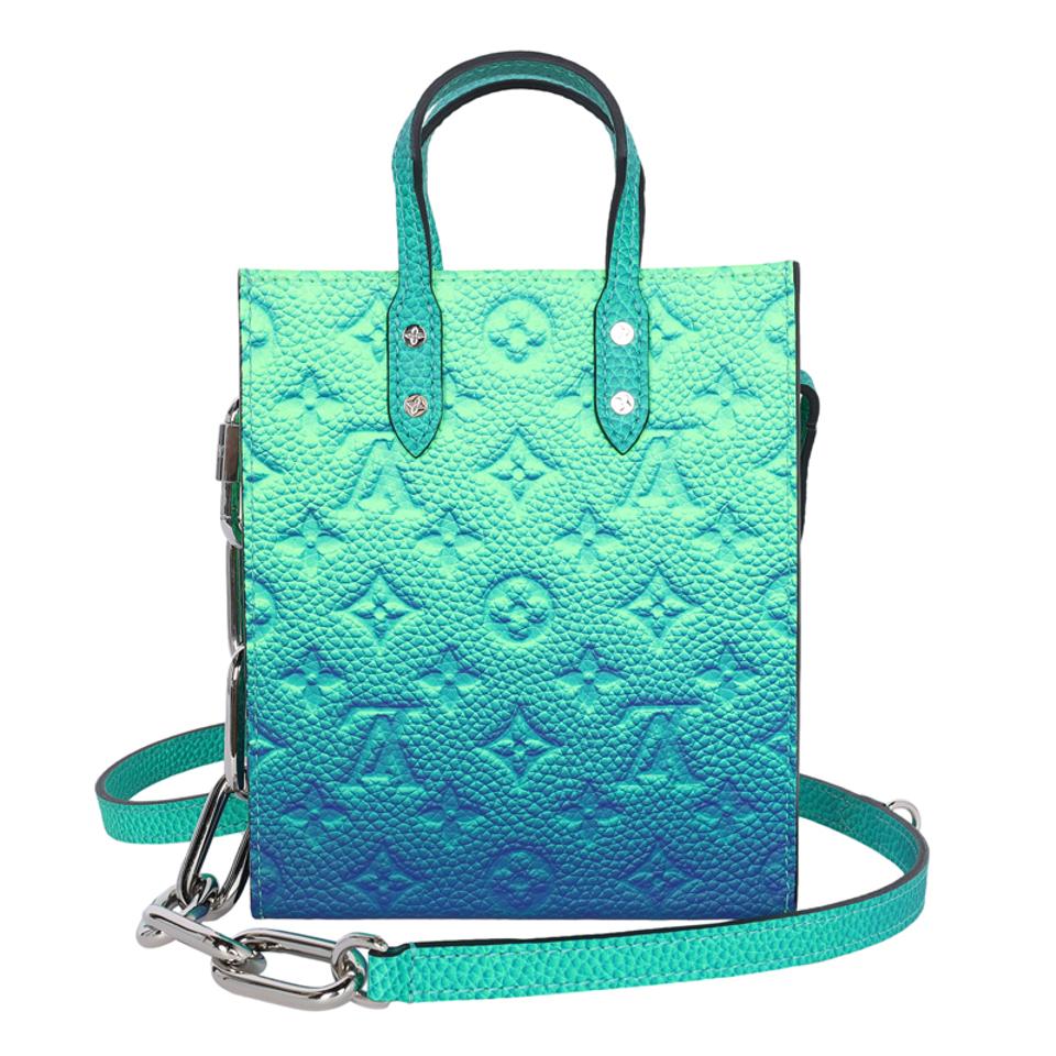 Louis Vuitton Sac Plat XS Taurillon Illusion Blue/Green in Leather