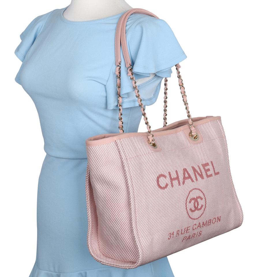 Chanel Pre-owned Women's Fabric Tote Bag - Pink - One Size