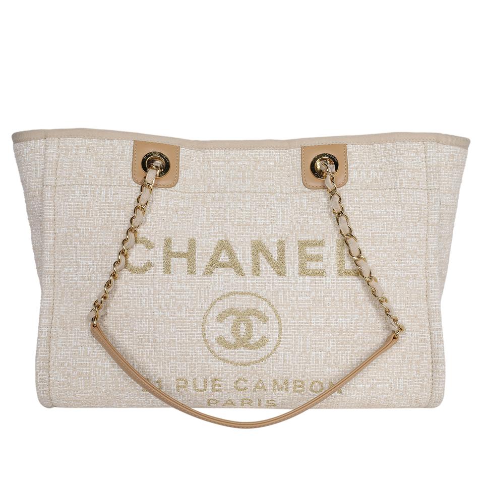 Chanel Black, White And Beige Striped Raffia Large Deauville Tote Pale Gold  Hardware, 2020 Available For Immediate Sale At Sotheby's