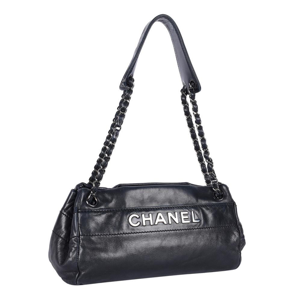Chanel Black Patent Leather Vintage CC Boston Bag Chanel