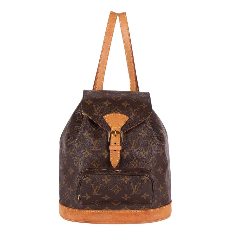 Louis Vuitton V Tote Monogram Canvas and Leather MM Black, Brown AUTHENTIC