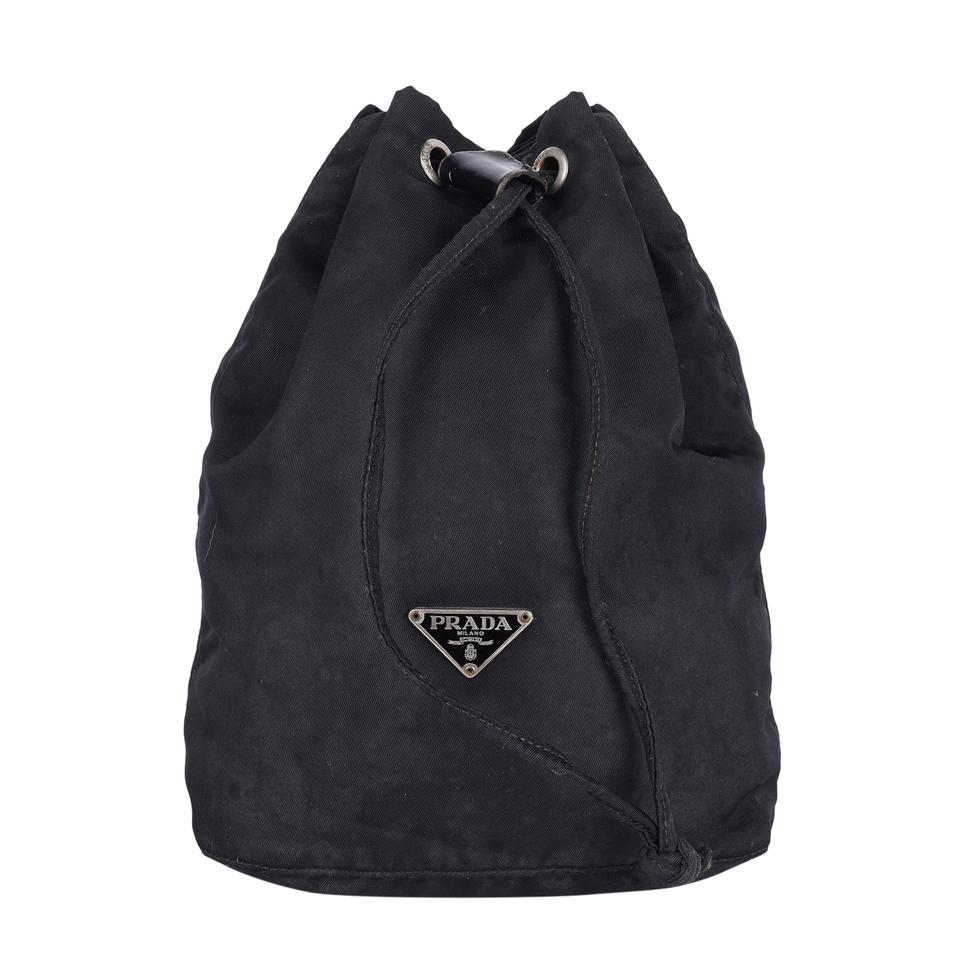 Black nylon mini bag