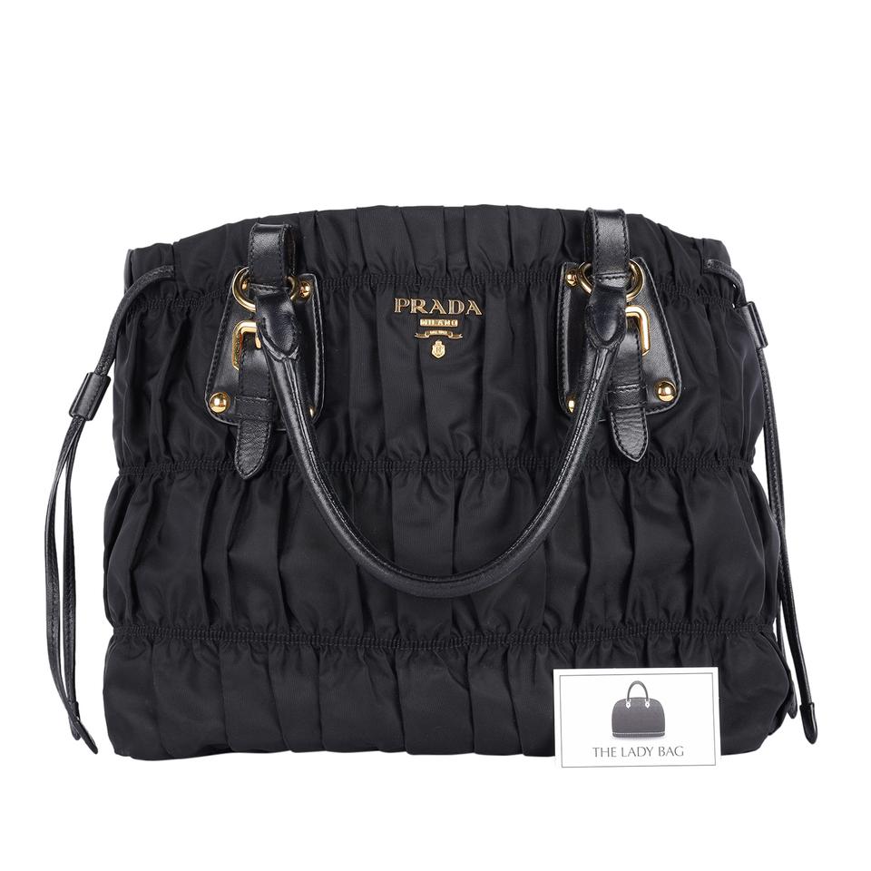 Prada Pre-Owned Black Tessuto Nylon Crossbody Bag