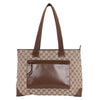 GG Monogram Canvas Leather Tote Shoulder Bag