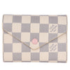 Damier Azur Victorine Wallet Rose Ballerine