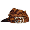 Silk Leopard GG Scarf Wrap Brown (Authentic New)