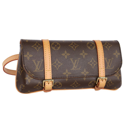 Pre-owned Louis Vuitton Fabric Handbag In Gold