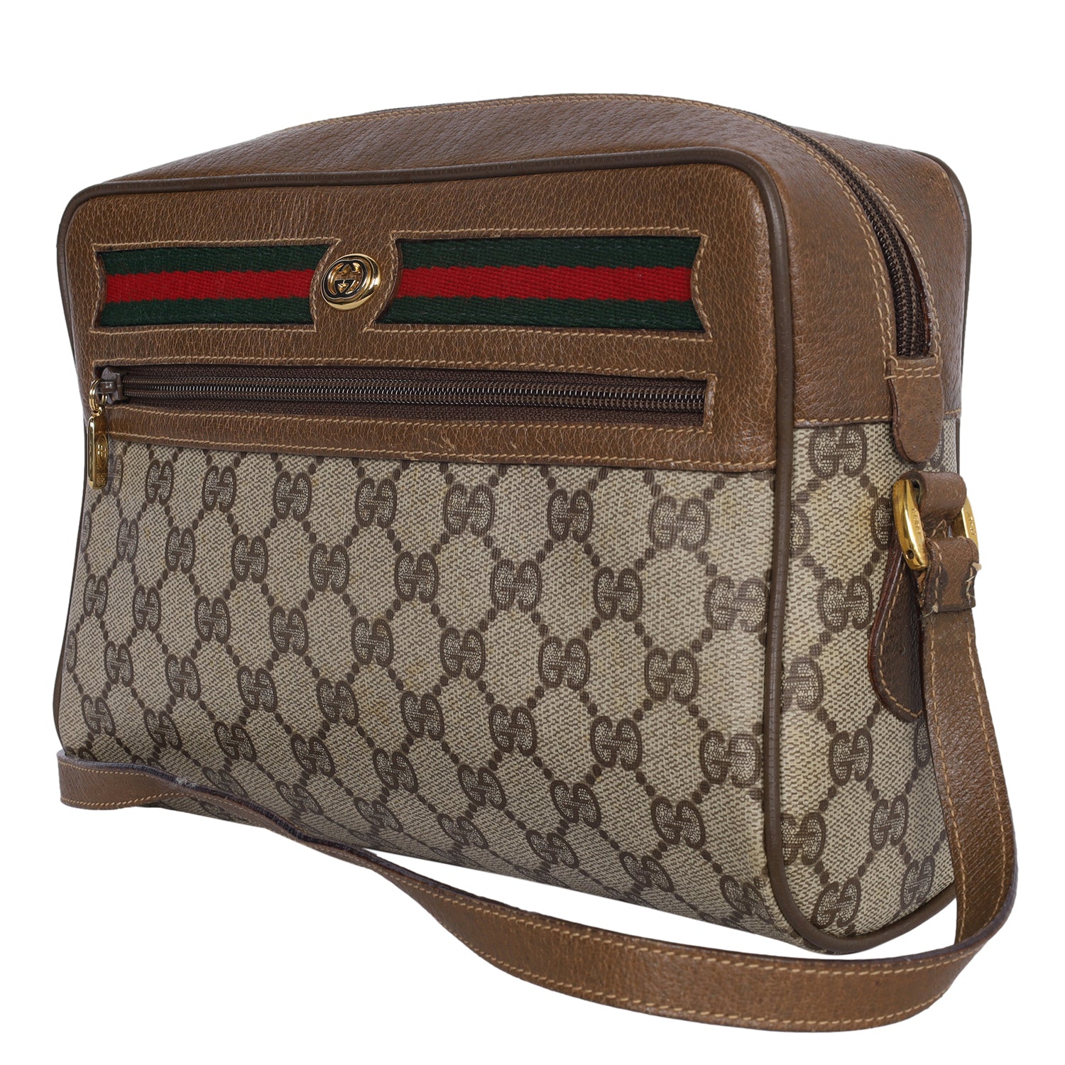 Authentic pre-owned Gucci sherry line crossbody shoulder bag