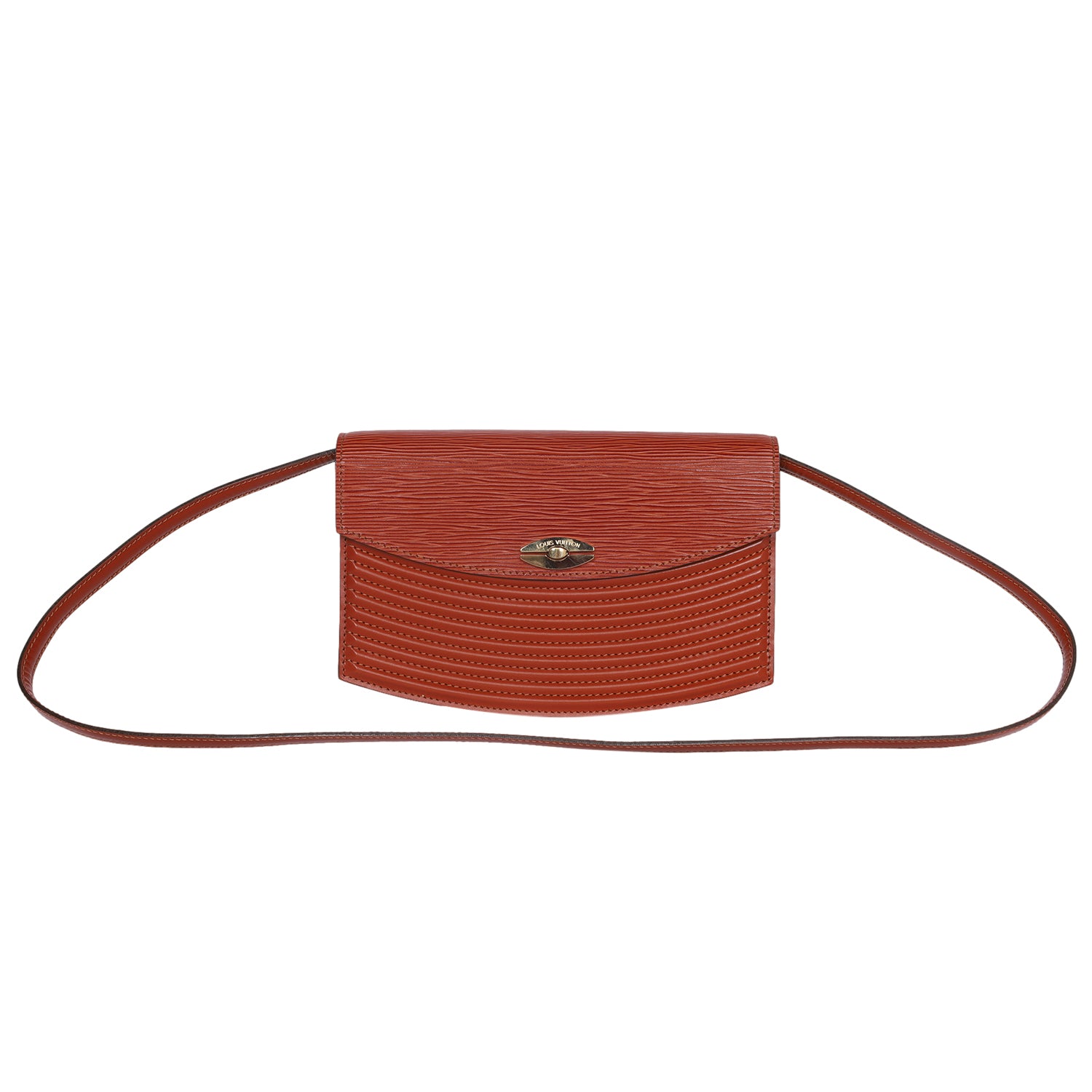 Louis Vuitton - Authenticated Tilsitt Handbag - Leather Brown Plain for Women, Very Good Condition