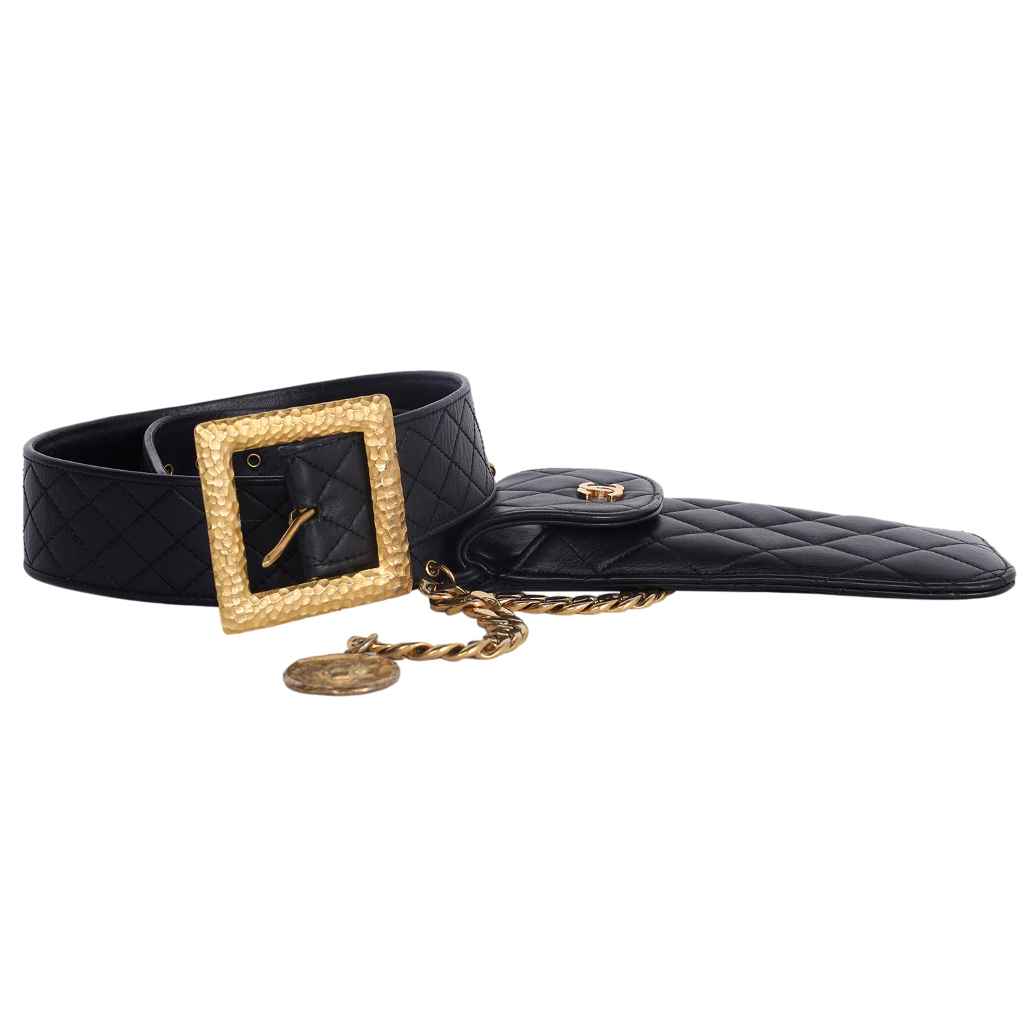 Céline Black Grained Leather Mini Belt Bag – Luxeparel