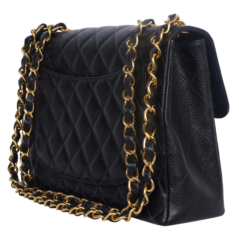 Caviar Cowhide Flap Jumbo Quilted Bags Vintage Women Large Capacity  Designer Handbags Classic Matelasse Hardware Leather Crossbody Wallet With  Coins Pouch From 83,53 €