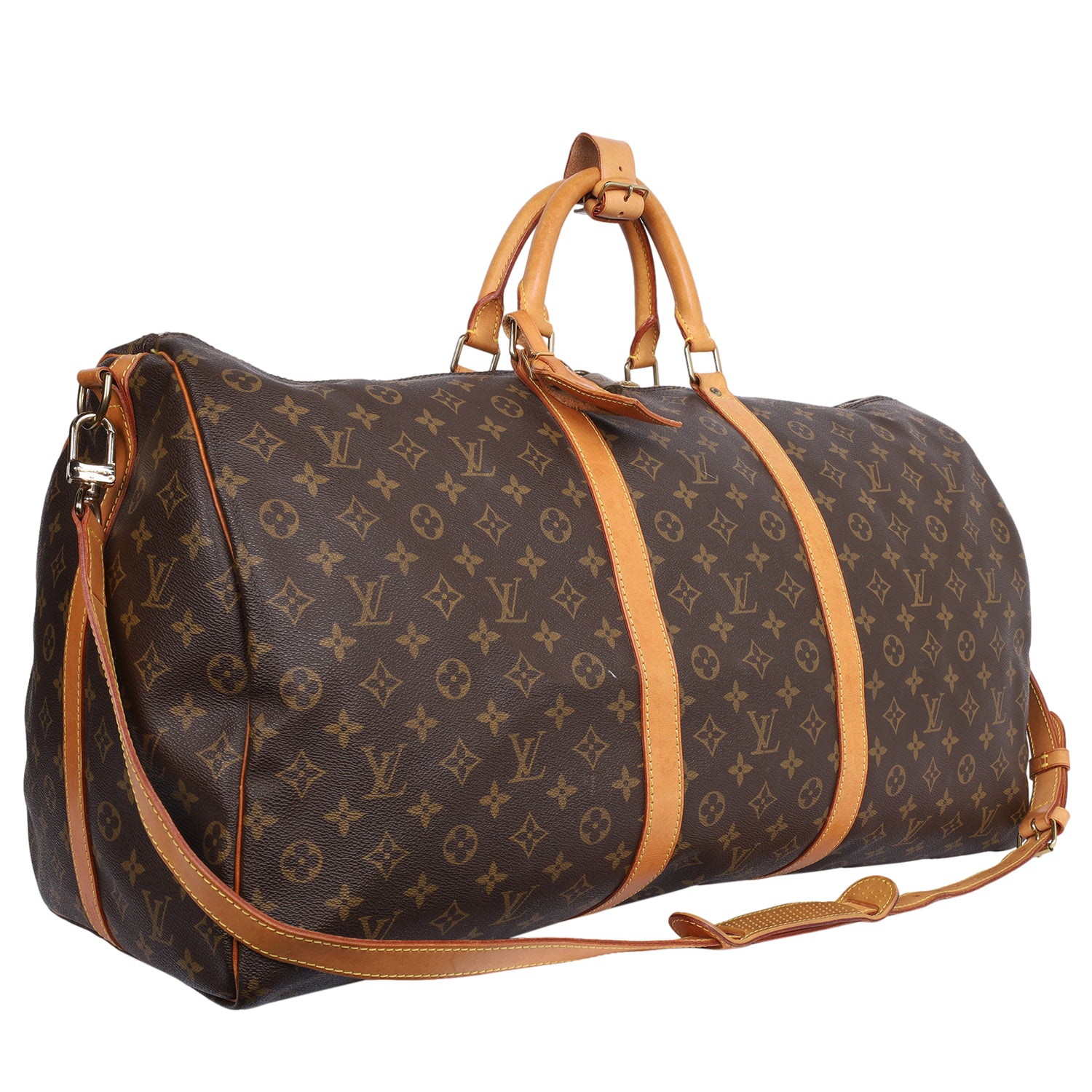 Used louis vuitton keepall bandouliere 55 duffel bag