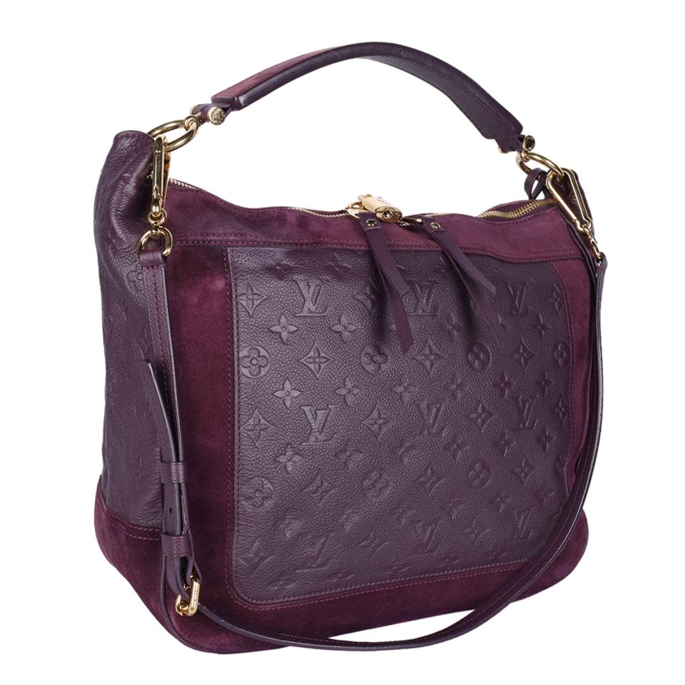 Louis Vuitton, Bags, Auth Louis Vuitton Metis Hobo Empreinte Purple