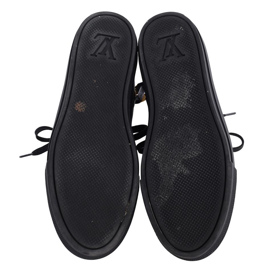 Louis Vuitton, Shoes, Louis Vuitton Leather Metallic Sneakers Sz 37