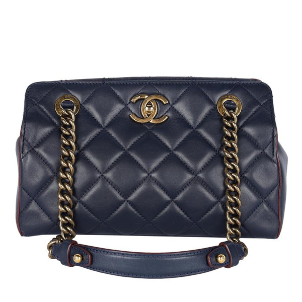 Chanel CC Quilted Lambskin Cambon Zip Pouch CC-W1005P-A001