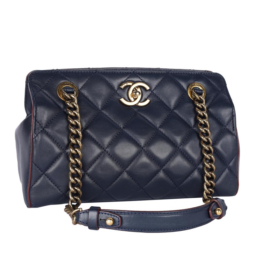 Chanel Cambon Crossbody Bag Quilted Leather Medium at 1stDibs