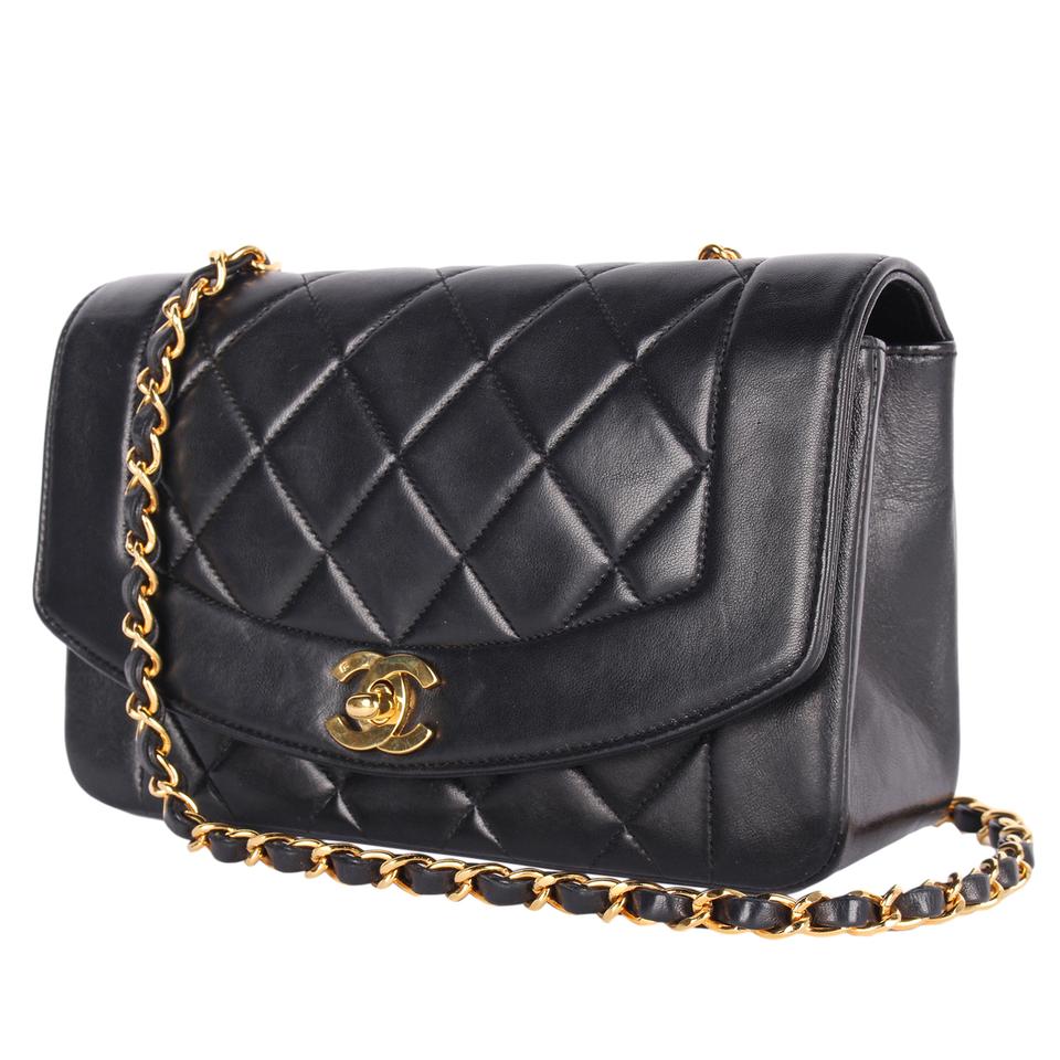 baroque-buckle faux-leather crossbody bag, Second Hand Chanel Diana Bags
