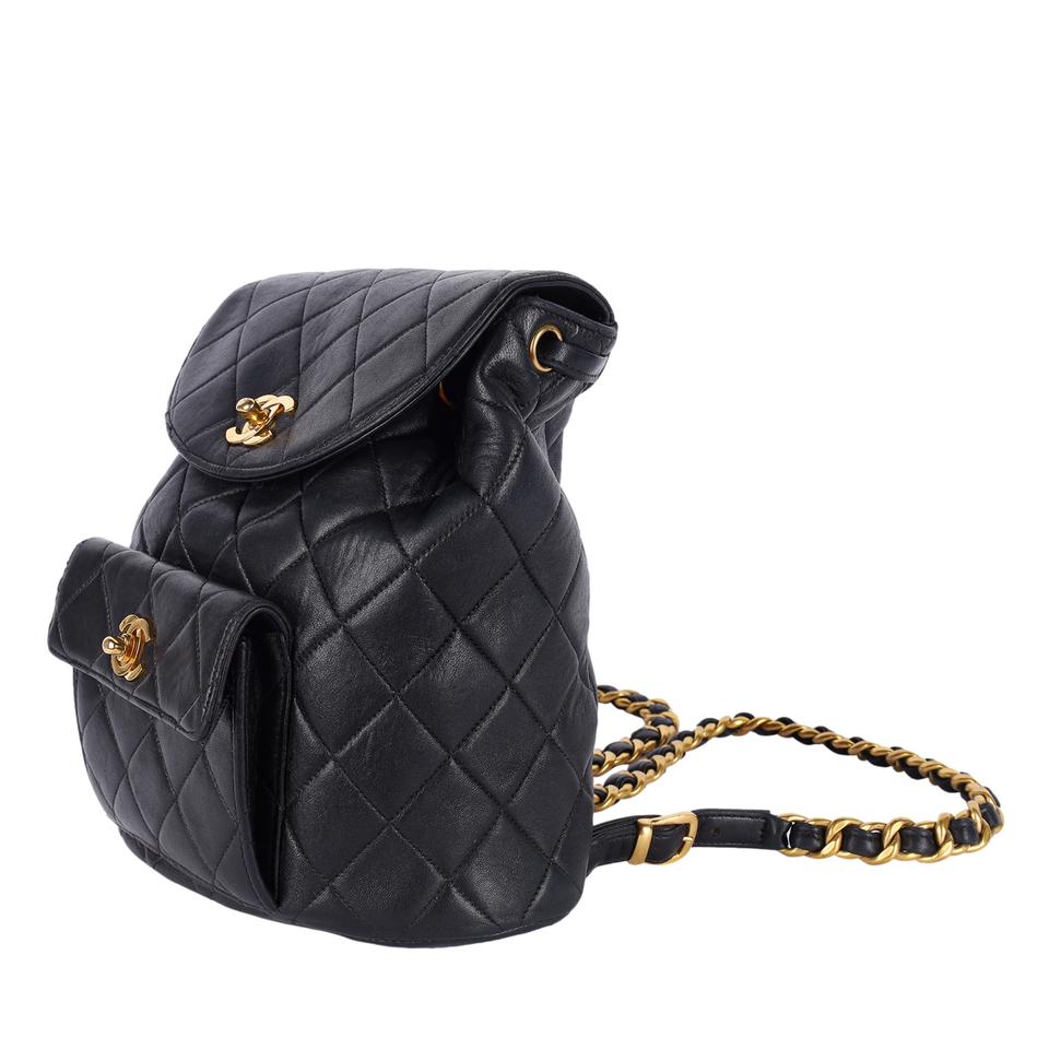 Black Multipocket backpack in Calfskin Smooth & Quilted Leather with  ruthenium hardware and chain strap. Chanel. 2013., Handbags and  Accessories Online, Ecommerce Retail