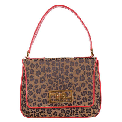 Repurposed LV Leopard pocket bag purse