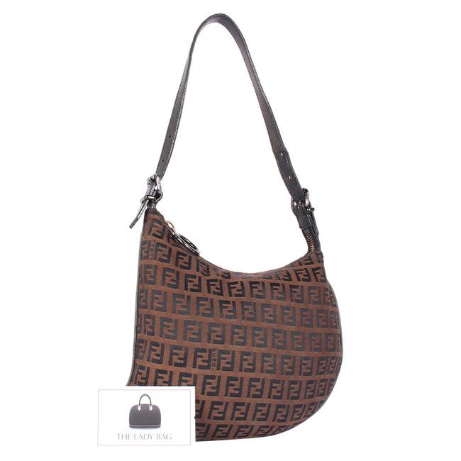 Oyster Brown Leather Mini crossbody bag