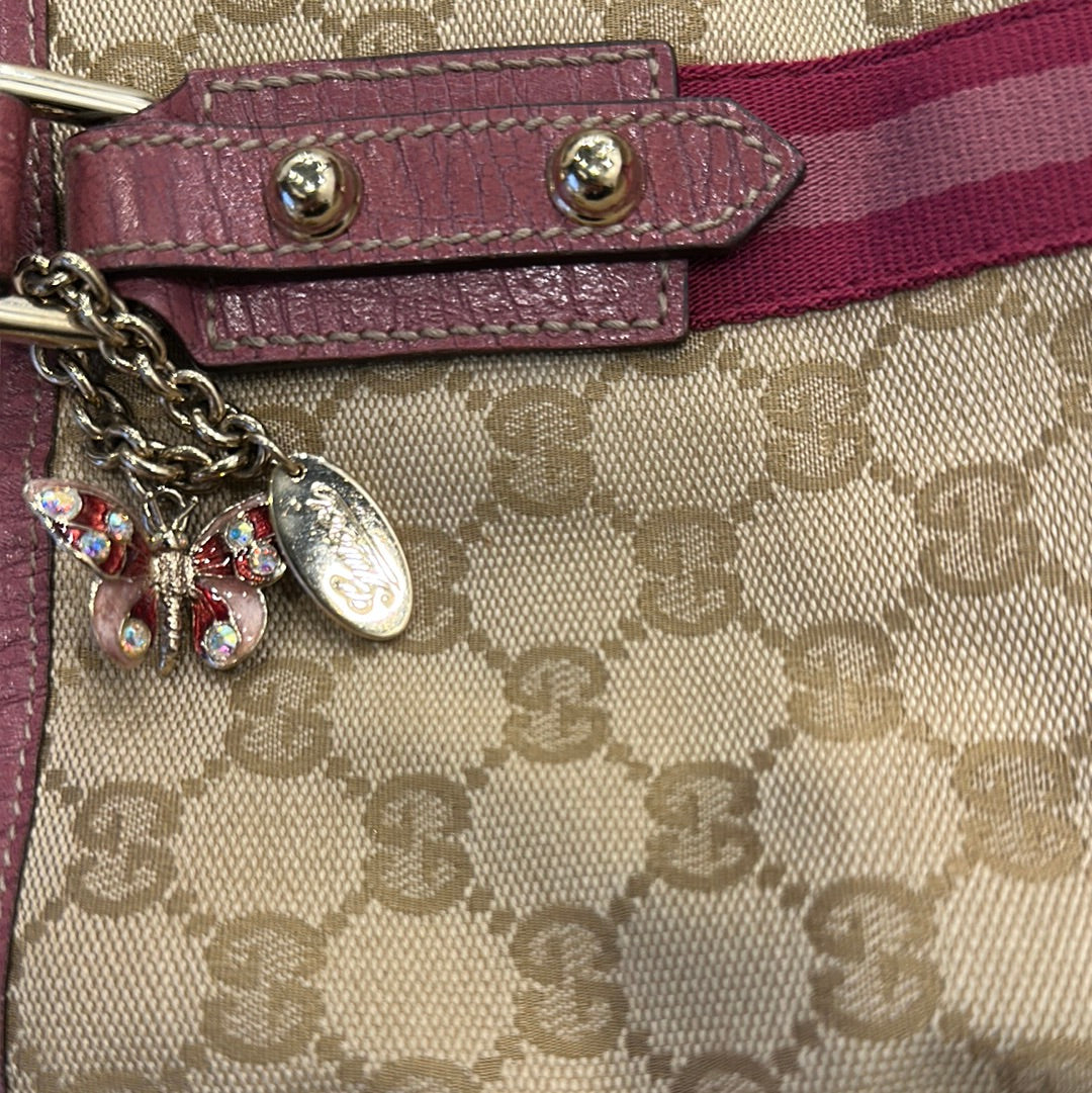 Gucci GG Supreme Linea A Tote Bag Beige ref.753466 - Joli Closet