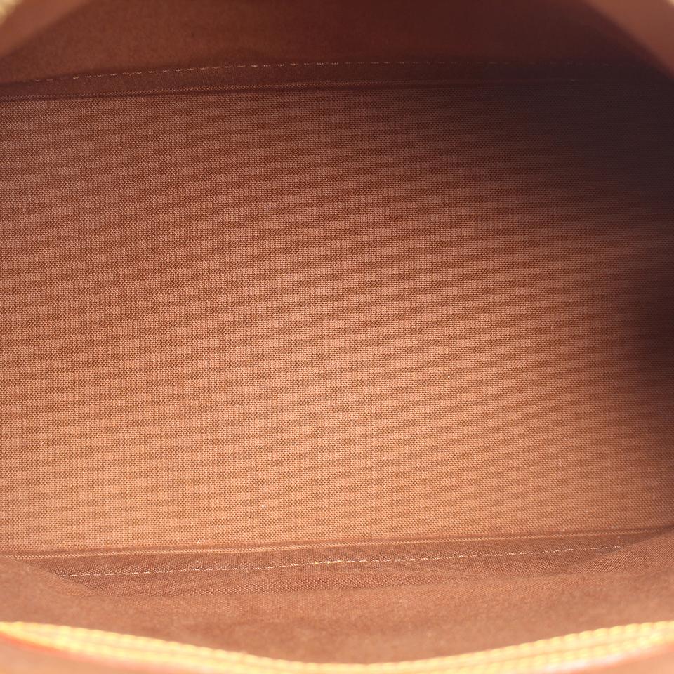 Alma Monogram Canvas Leather Satchel (Authentic Pre-Owned)