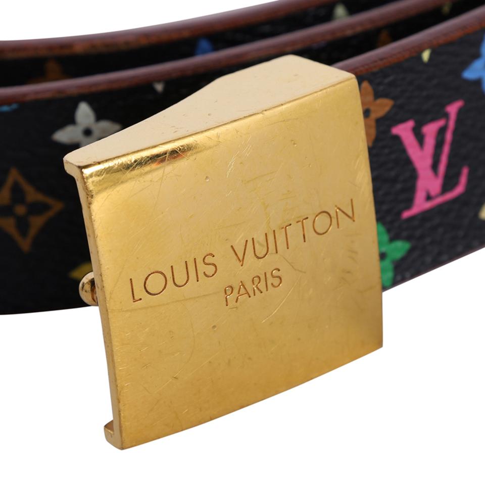 Vintage Louis Vuitton Square Buckle with Leather Belt – Rockwell Tharp