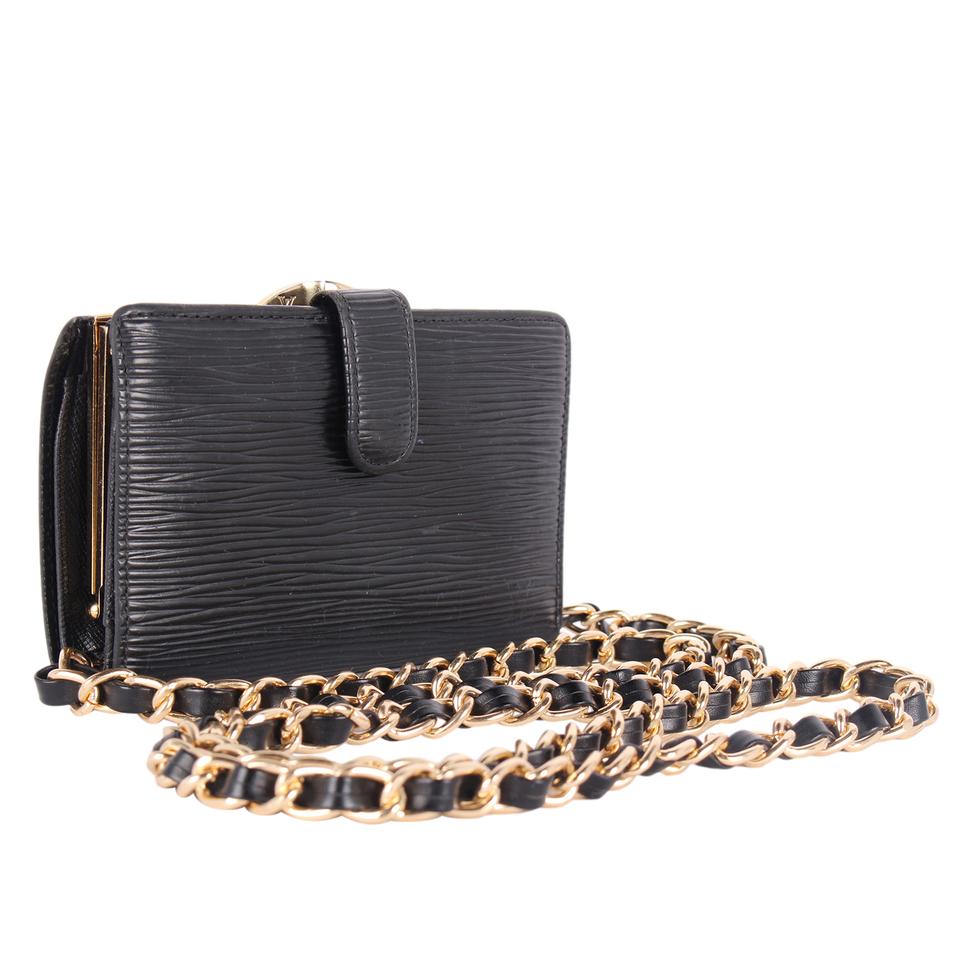 Louis Vuitton Black Braided Leather Chain Shoulder Bag Strap Louis Vuitton