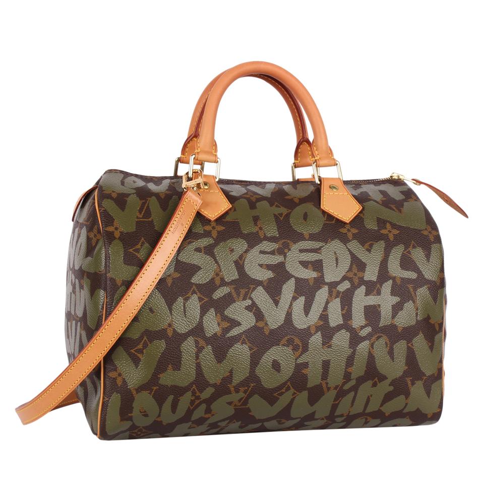 Louis Vuitton Limited Edition Monogram Graffiti Speedy 30 Bag on SALE