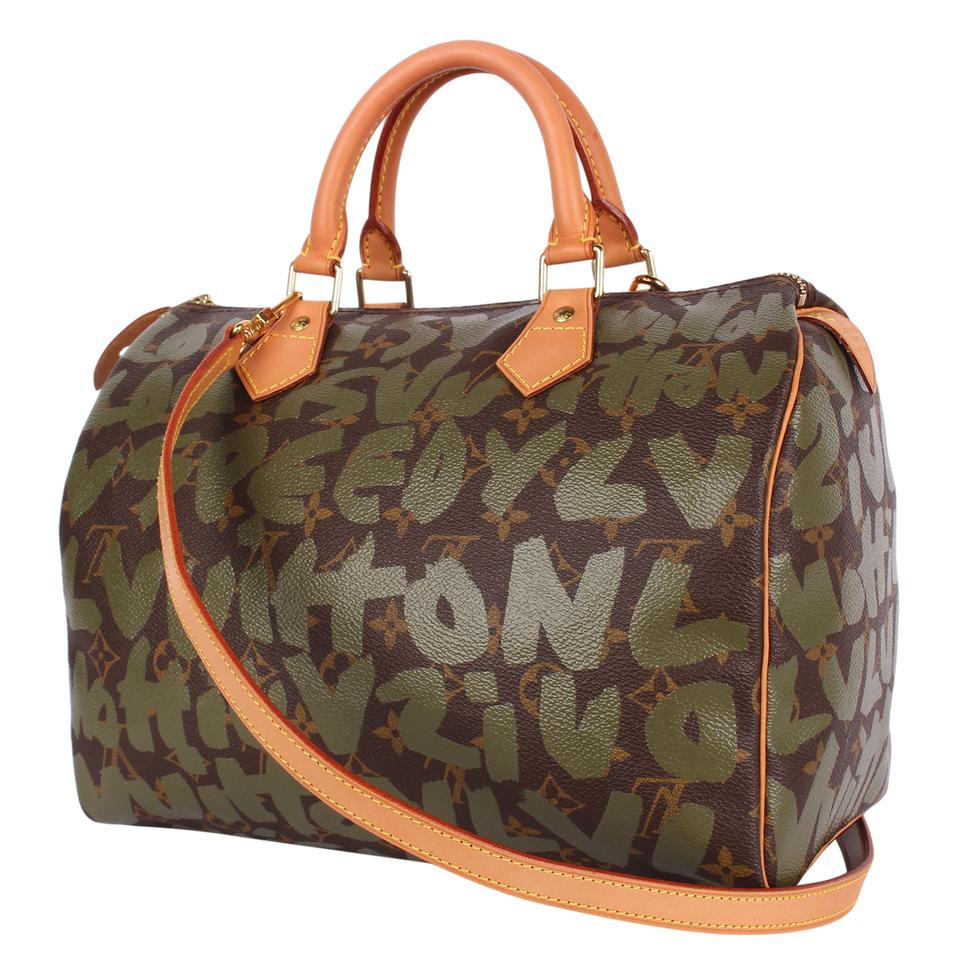 Louis Vuitton Limited Edition Monogram Graffiti Speedy 30 Bag on