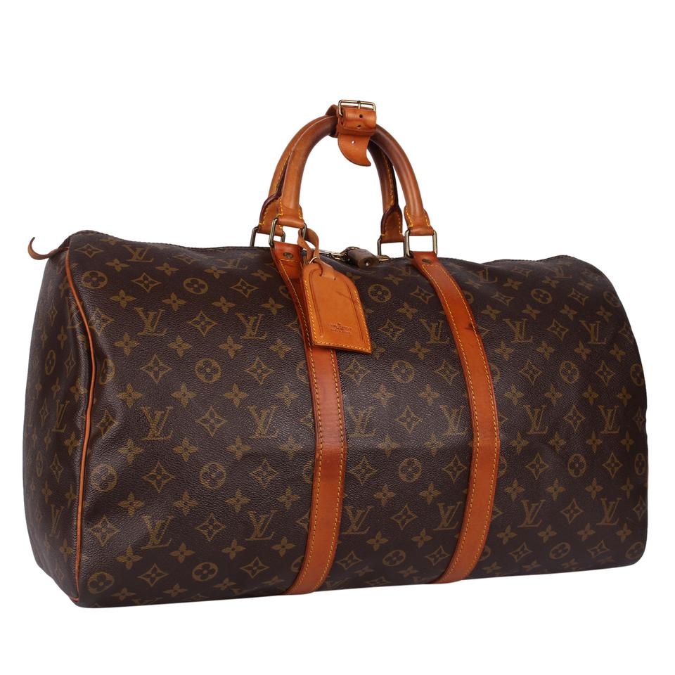 Louis Vuitton Keepall 50 Travel Bag in Gold Epi Leather
