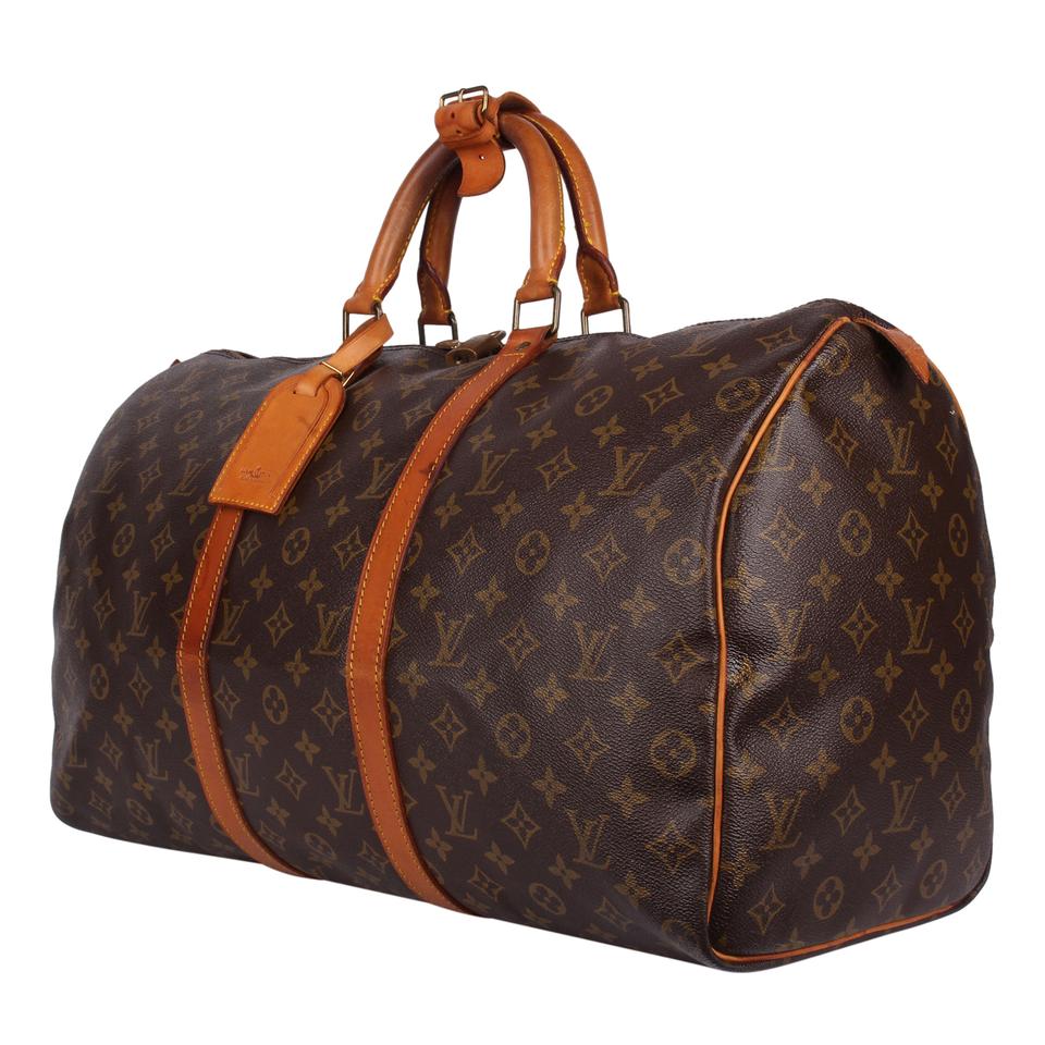 Louis Vuitton, Bags, Louis Vuitton Keepall Lv 5 Boston Weekend Travel  Duffel Tote Bag Lv50 Fh090