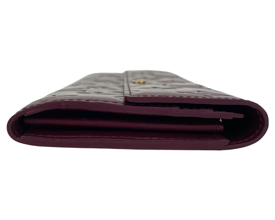 Louis Vuitton Zippy Coin Purse Burgundy Leather Wallet (Pre-Owned)