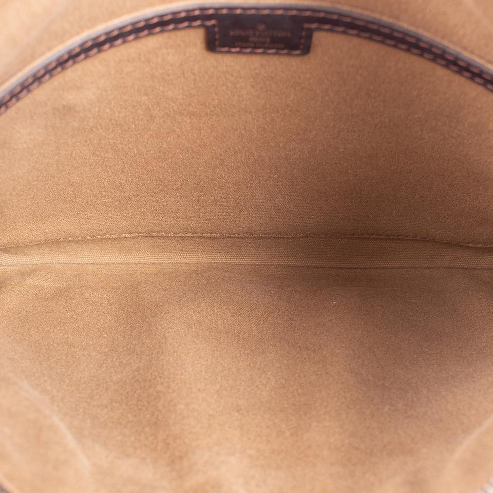 Large Dark Brown Utah Leather Sac Plat Messenger Bag (Authentic Pre-Ow –  The Lady Bag