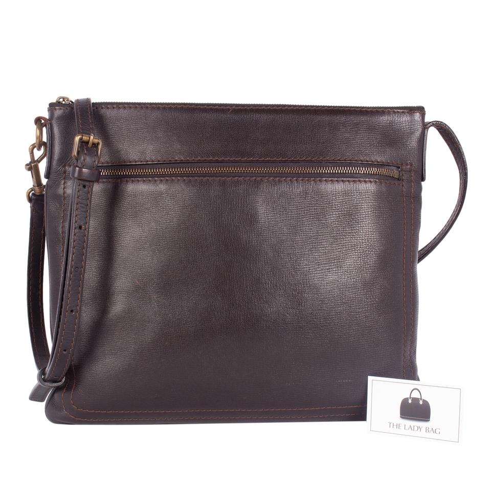 Louis Vuitton Dark Brown Utah Leather Shawnee Pochette Bag Louis