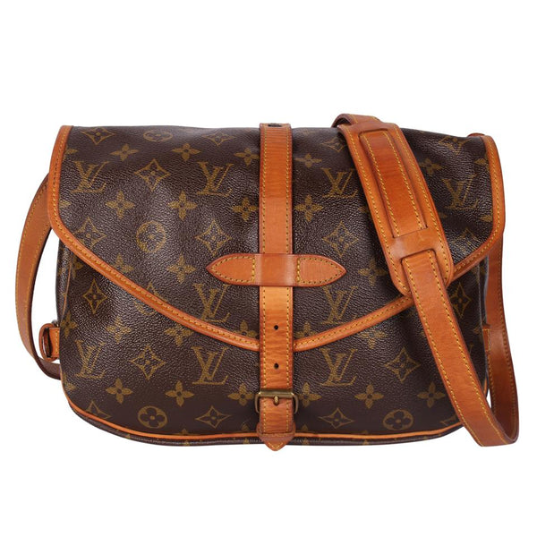 Louis Vuitton Saumur Messenger Monogram Legacy PM Brown in Coated Canvas/Leather  with Aged Gold-tone - US
