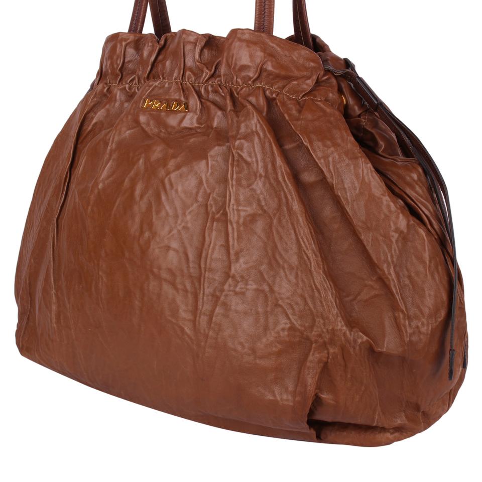 Prada Nappa Ruffle Shoulder Bag - ShopStyle
